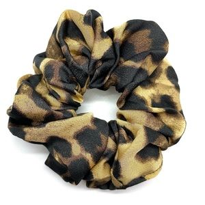 Animal Print Polyester Scrunchie